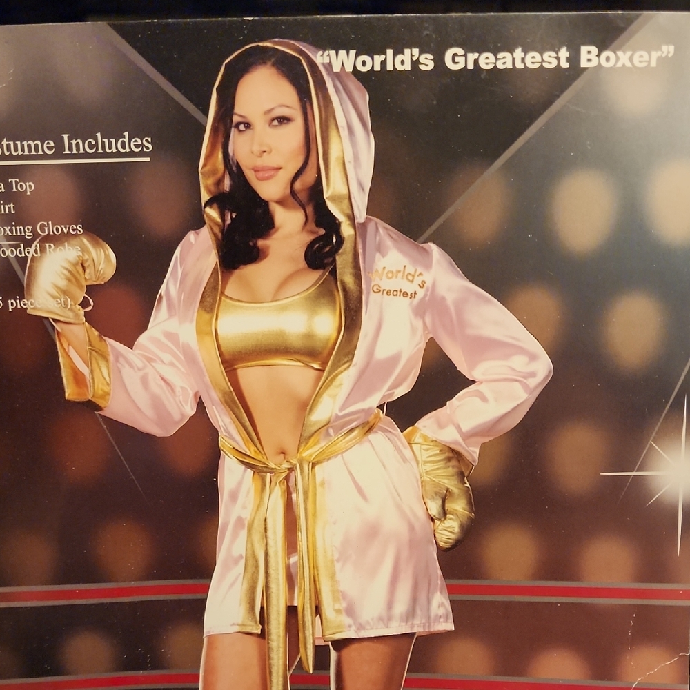 Gold and Pink Boxer Costume